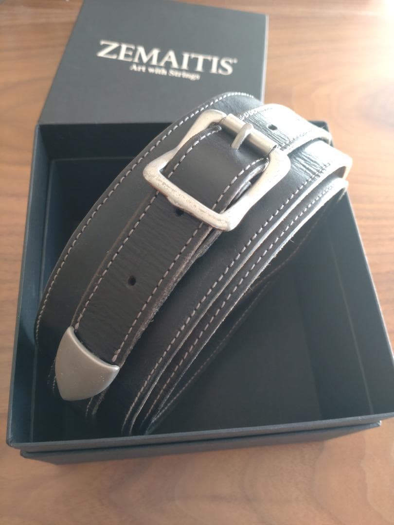 ZEMAITIS 鏃形エンブレム 2003年製 オフィシャル本革ストラップ