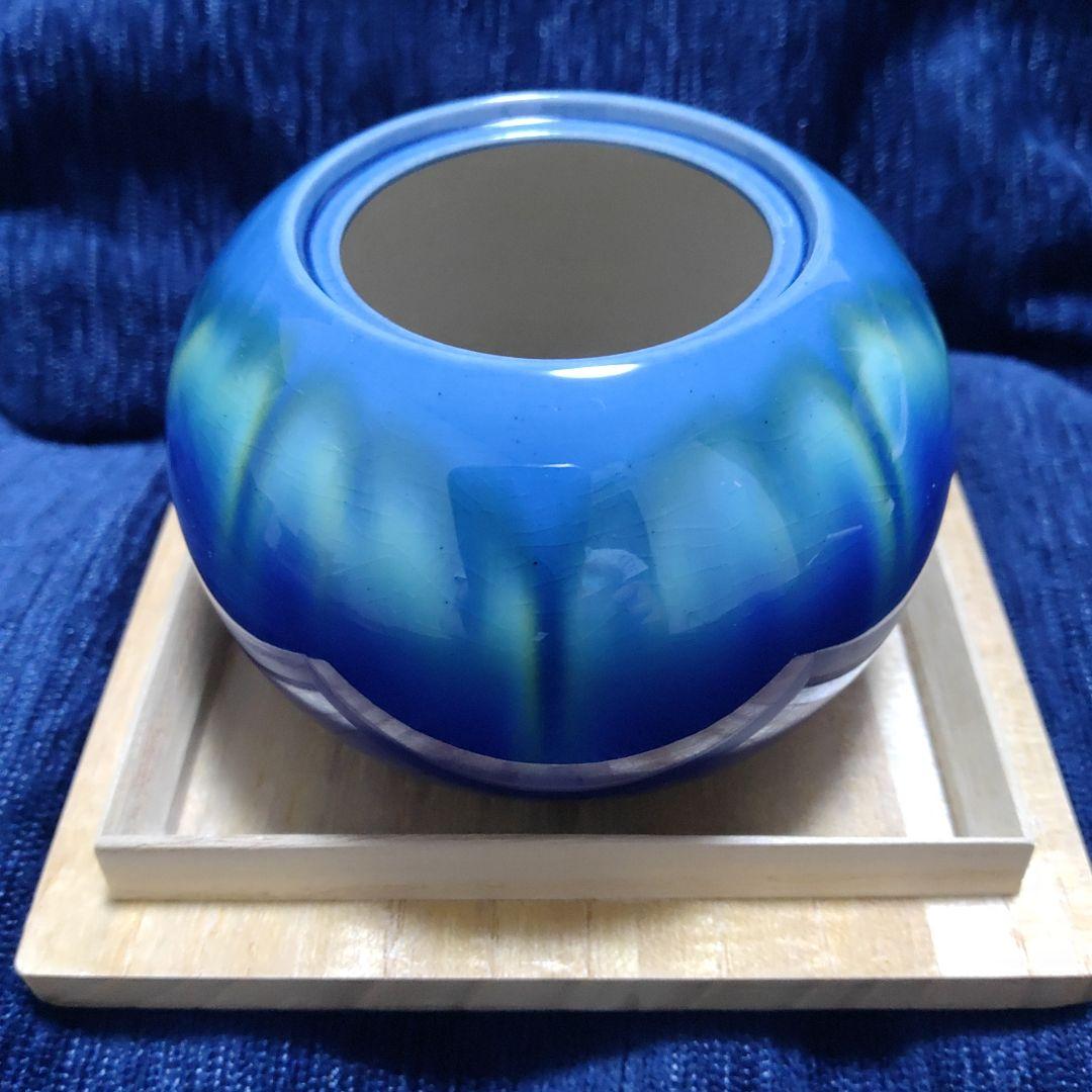 九谷焼 人間国宝 三代徳田八十吉 耀彩 金銘 香炉【 共箱 共布 栞】