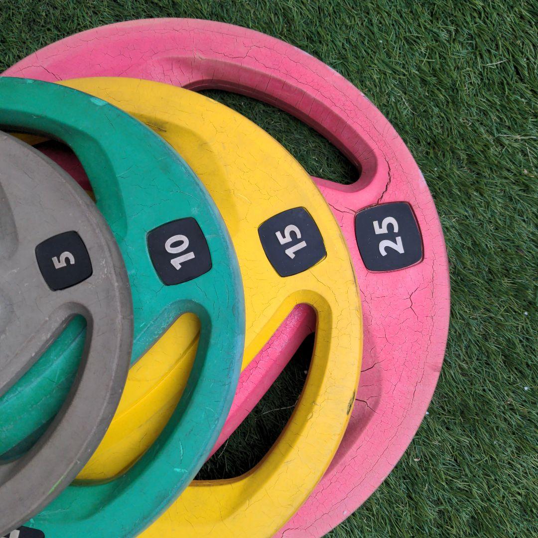 バーベル１１０kgセット　オリンピックプレート　引き取り限定