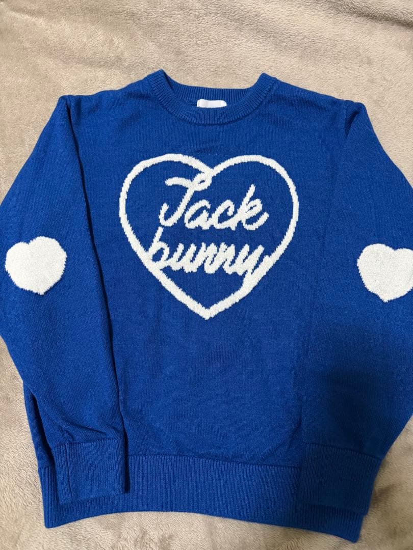 Jack Bunny!! ロゴセーター青　サイズ2