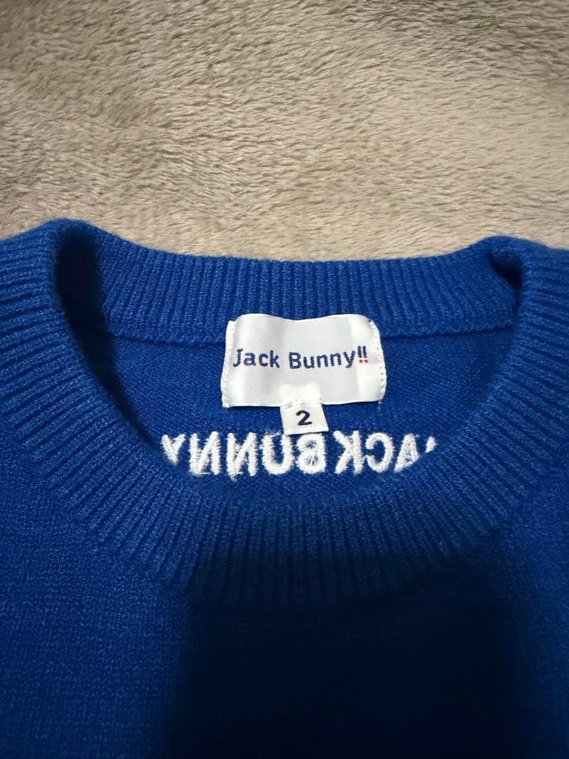 Jack Bunny!! ロゴセーター青　サイズ2