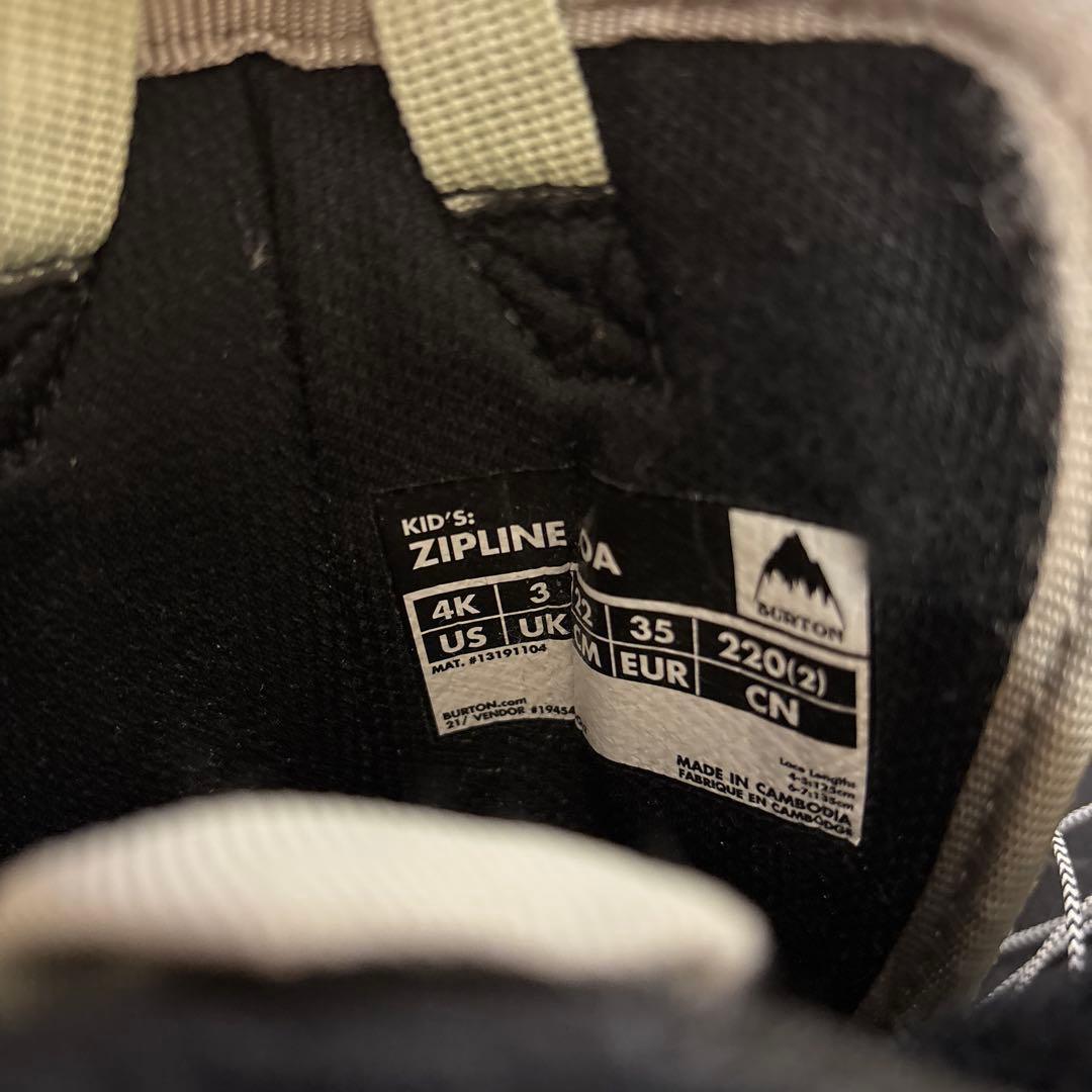 Burton kids スノーボードブーツ グレー　22cm Zipline