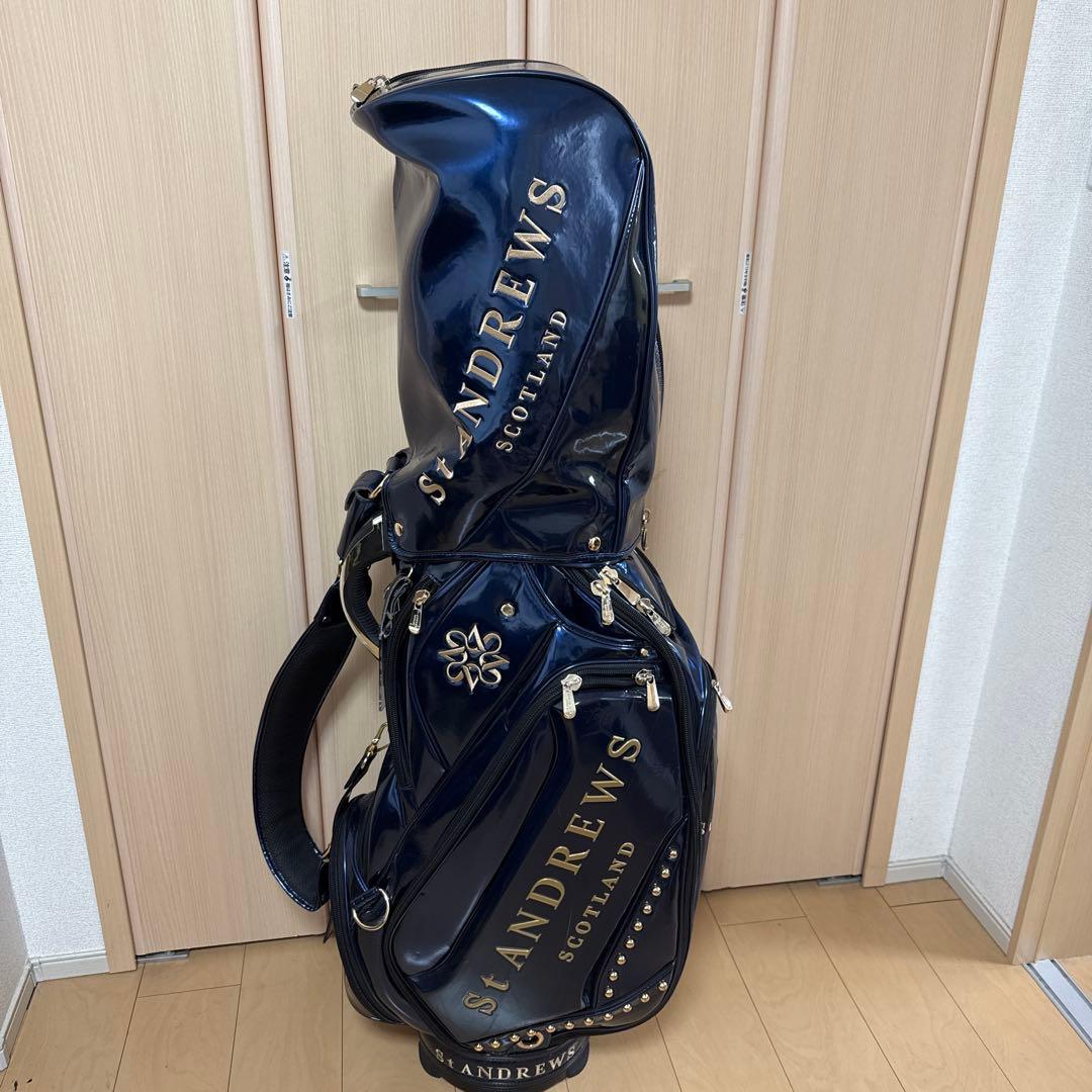 St Andrews セントアンドリュース ゴルフキャディバッグ 大型 青