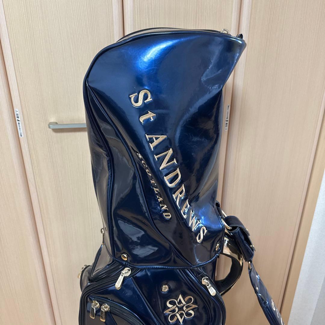 St Andrews セントアンドリュース ゴルフキャディバッグ 大型 青