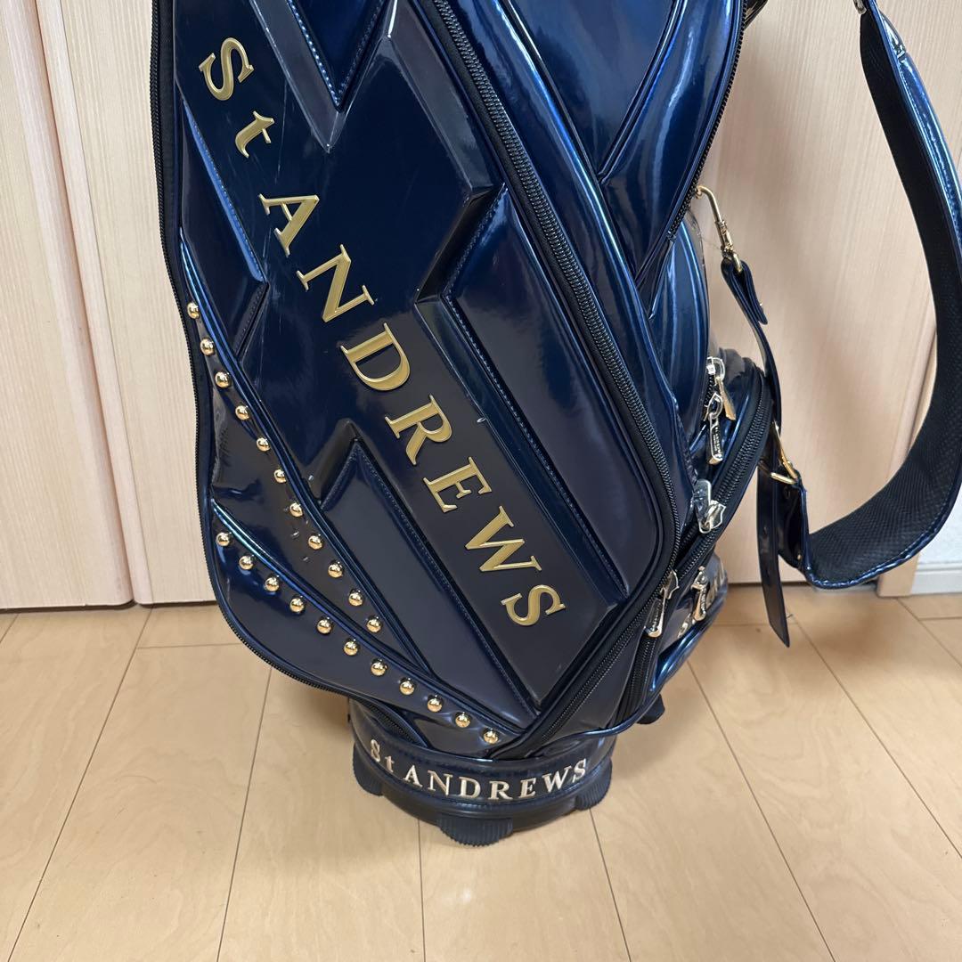 St Andrews セントアンドリュース ゴルフキャディバッグ 大型 青