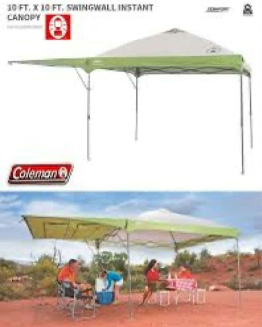 値下げ　Coleman swingwall instant canopyタープ