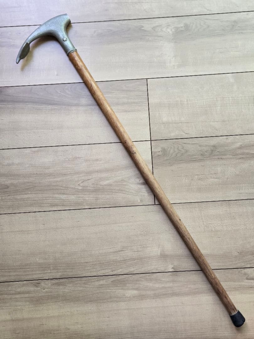 希少　日本海軍　傷痍軍人杖　日名子実三作