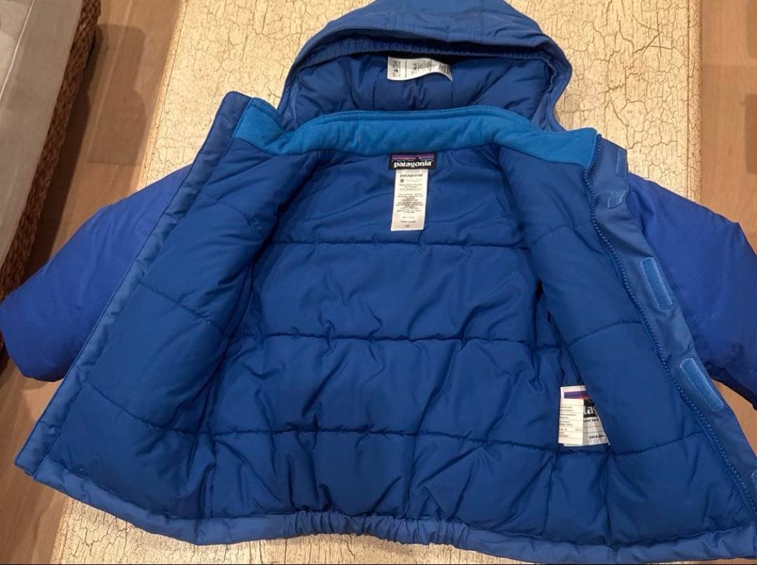 パタゴニア 子ども用 スキーウェア３Tサイズ ブルー　上下セット