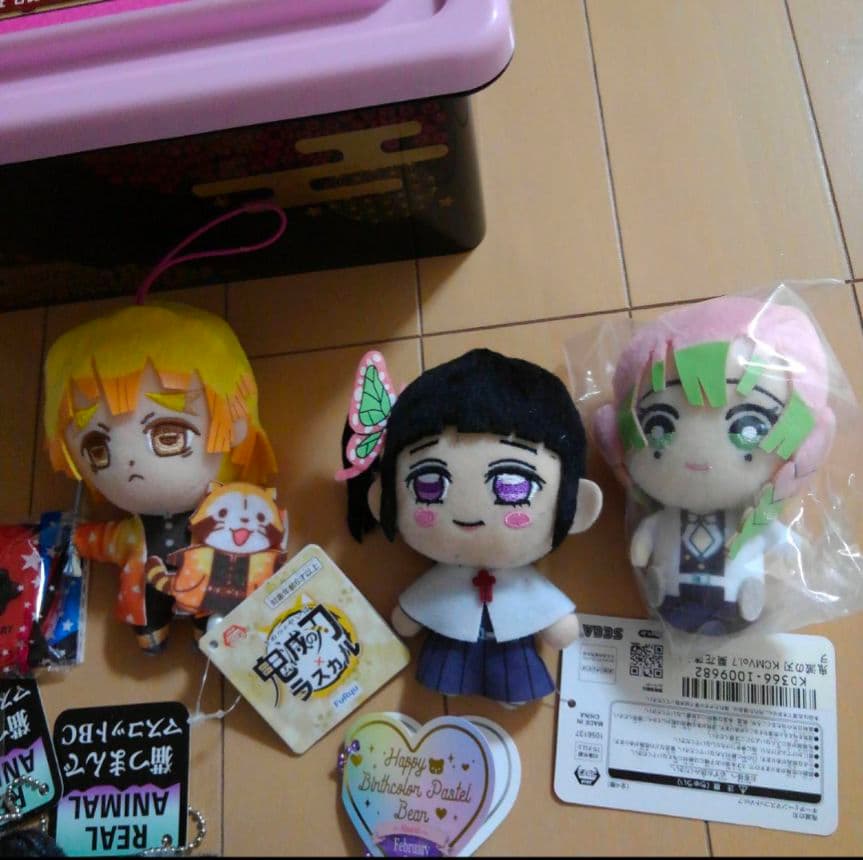 鬼滅の刃 甘露寺蜜璃 コンテナ BOX ボックス 収納 他 全９点 セット　⑦？