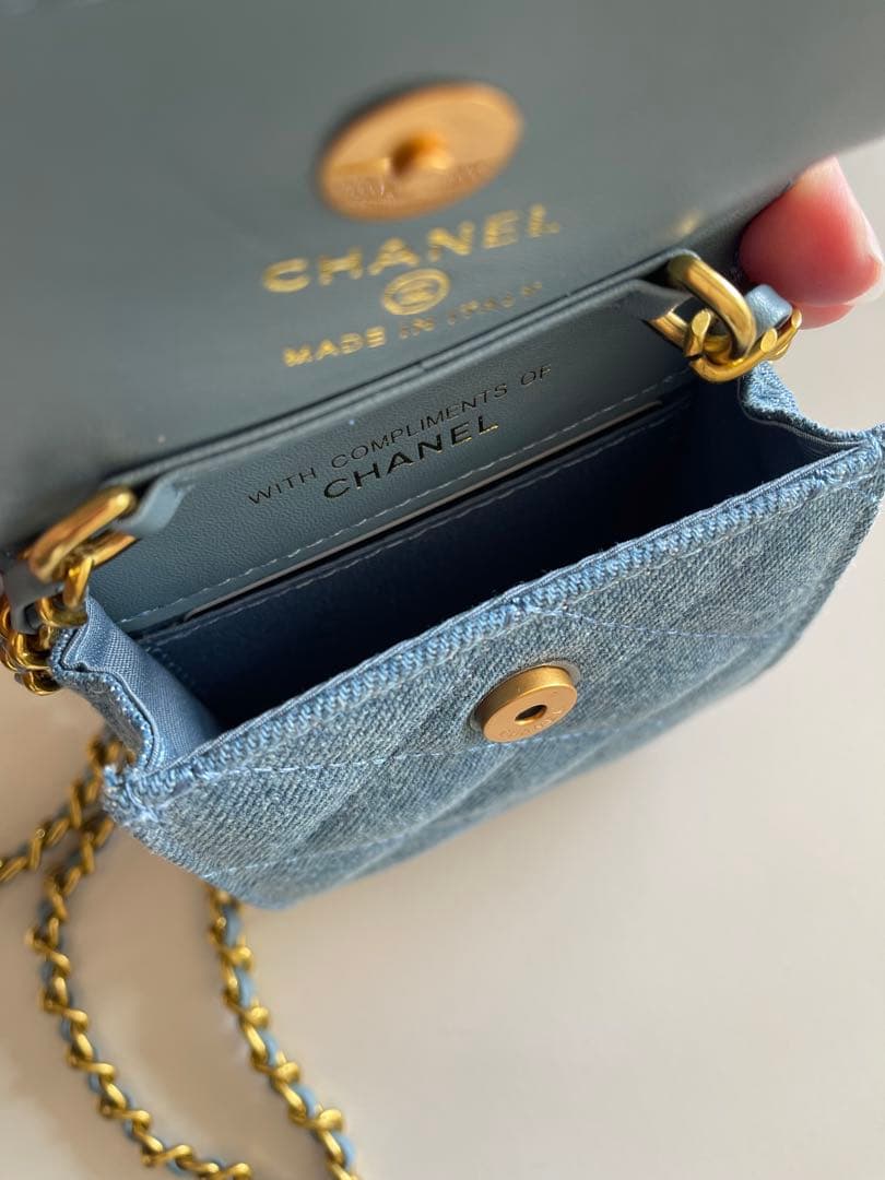 シャネル ノベルティ ショルダーバッグ ミニデニム