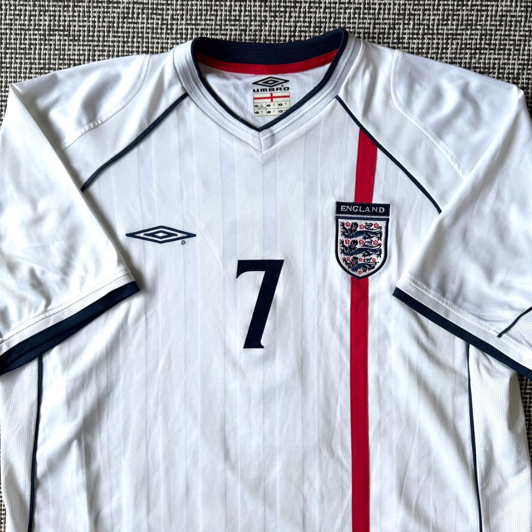 【正規品】デビッド・ベッカム ＃７ イングランド代表 2002W杯モデル