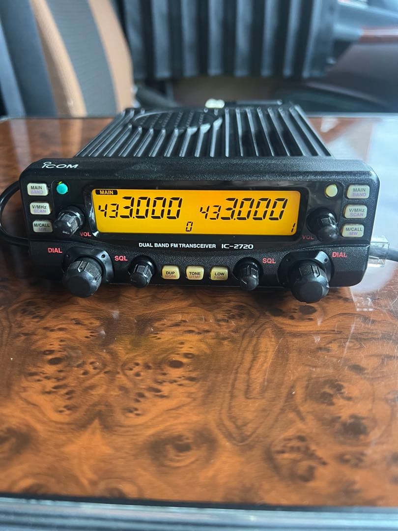 Icom IC-2720D フレキシブルマイク、DC DCアマチュア無線ジャンク