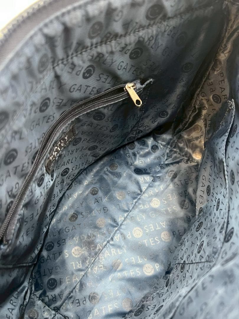 【美品】パーリーゲイツ　カートバッグ　ゴルフバッグ　ドット　ネイビー