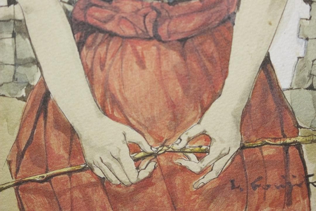 藤田嗣治 エスタンプリトグラフ「少女」 2/250