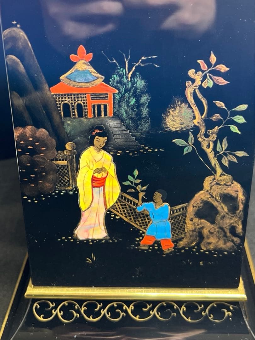 ジャガールクルト　アトモス　蒔絵最高級　時計　高さ27.5㎝幅22.5㎝チエウ