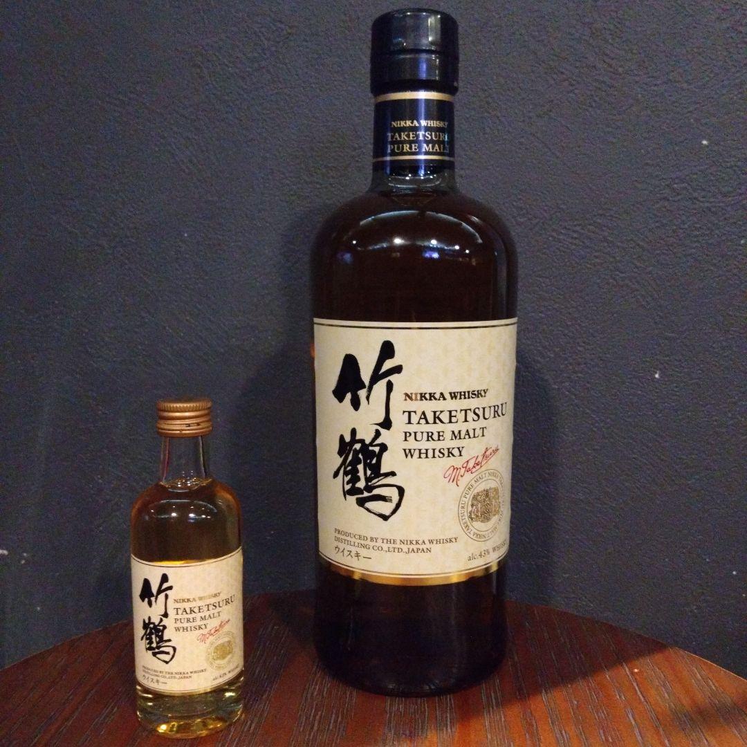 ニッカウヰスキー 竹鶴ピュアモルト 700ml & 50ml