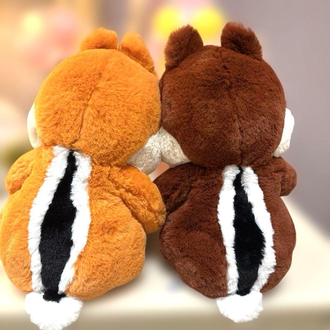 ディズニー　チップとデール　フラッフィープラッシー　ふわふわぬいぐるみ