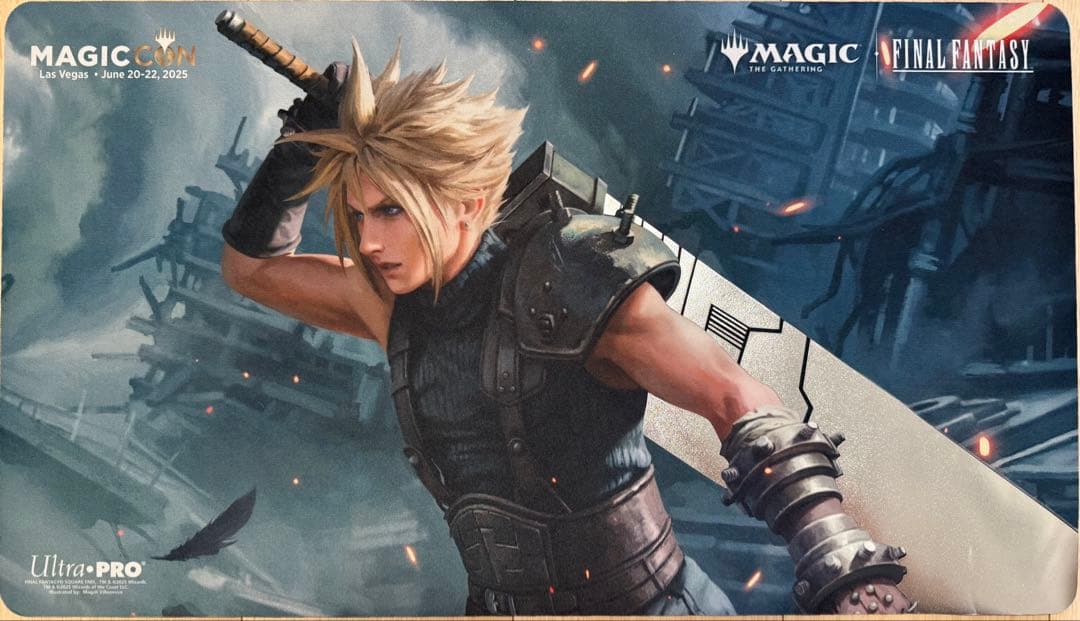 週末限定特価　mtg マジックコン　ラスベガス　限定箔押しプレイマット　クラウド