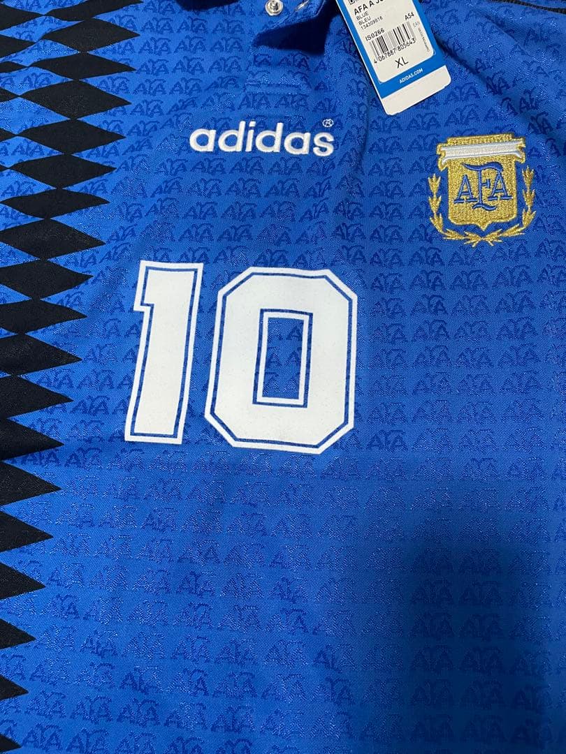 限定品 新品 アルゼンチン代表 94 アウェイ ユニフォーム 復刻版メッシ2XL