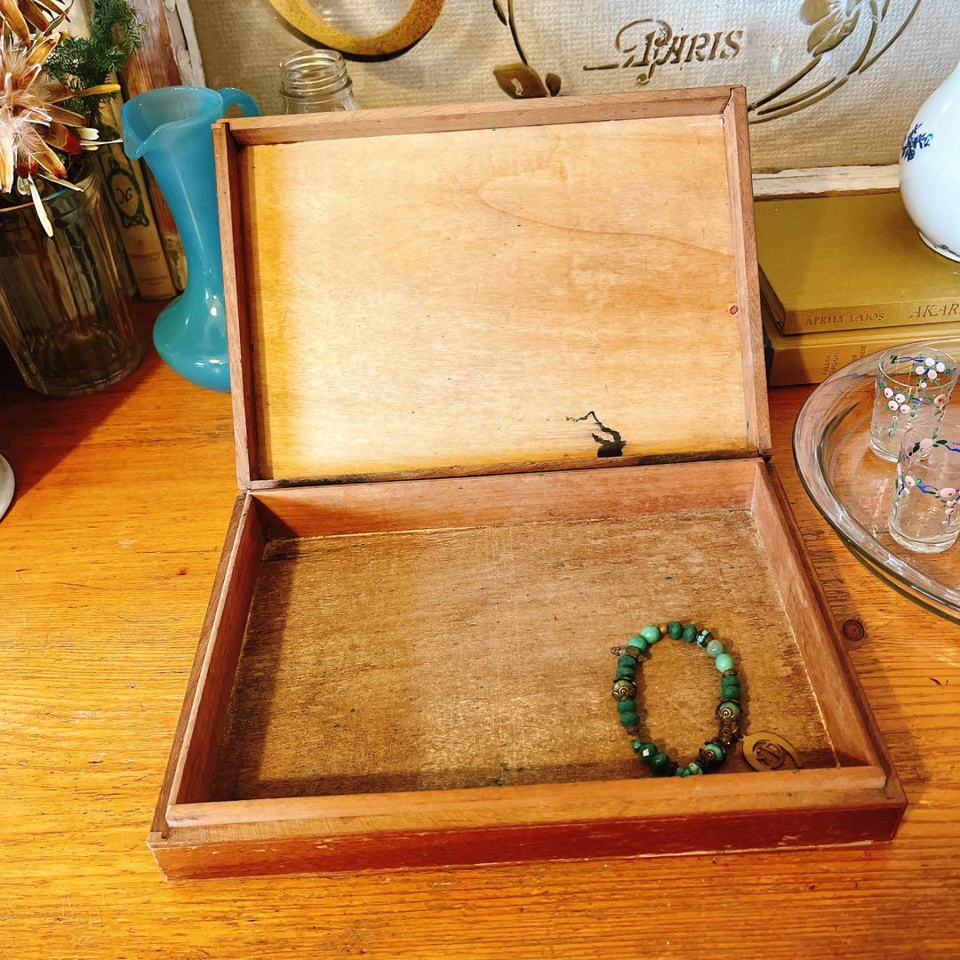 フランス　良いアンティーク感のウッドボックス