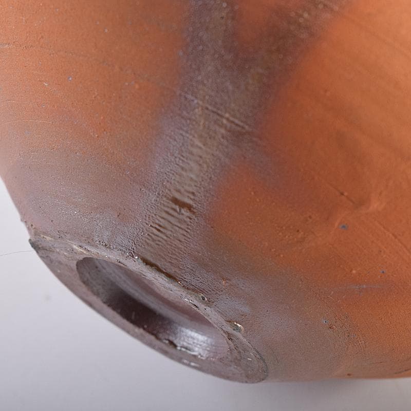 備前焼　人間国宝　藤原雄作　緋襷向付　五客　共箱　M　R8675