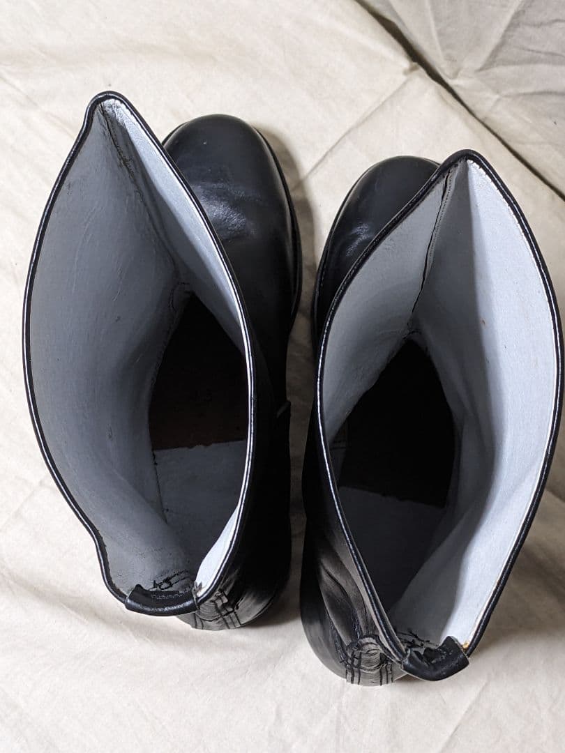 本革半長靴　ブーツ　日本海軍　第三種軍装タイプ　白バイ　コスプレ　本皮　27