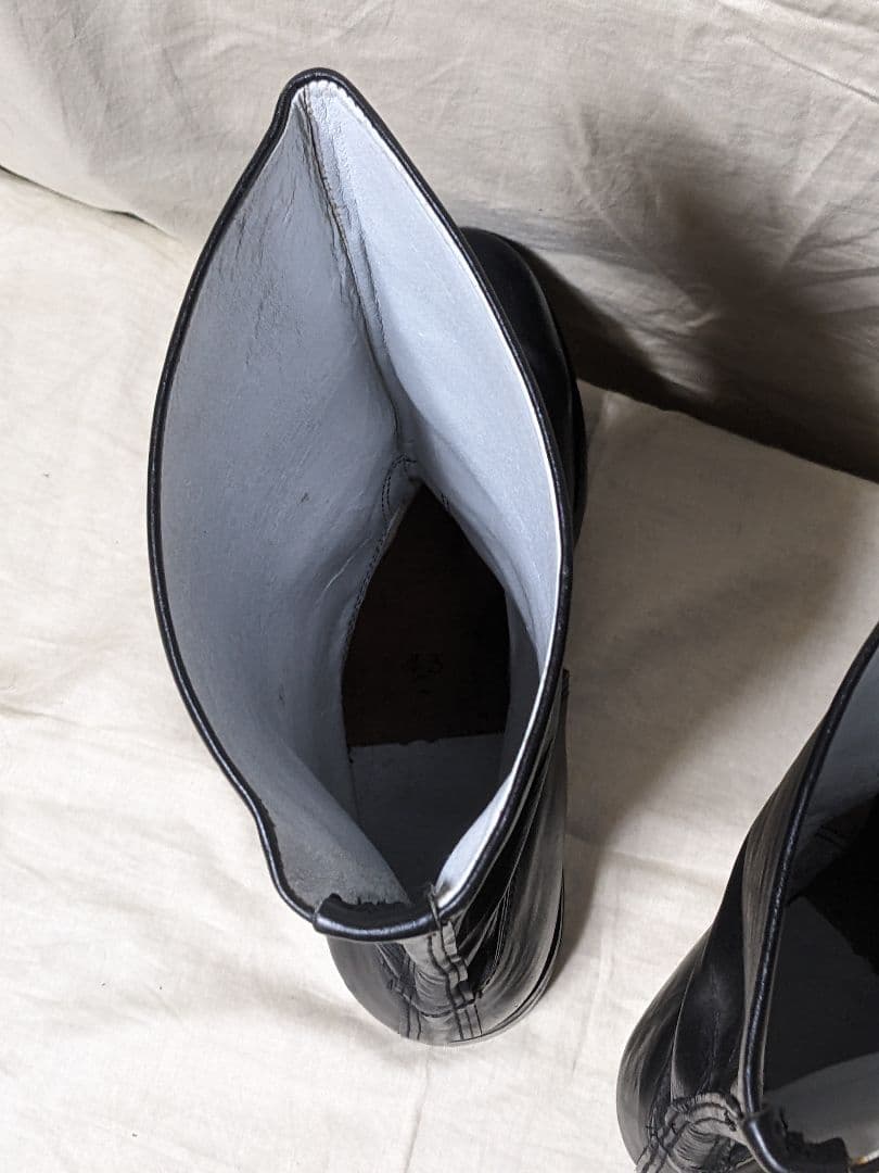 本革半長靴　ブーツ　日本海軍　第三種軍装タイプ　白バイ　コスプレ　本皮　27