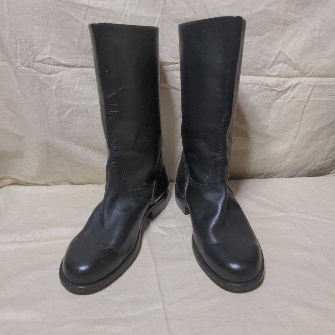 本革半長靴　ブーツ　日本海軍　第三種軍装タイプ　白バイ　コスプレ　本皮　27