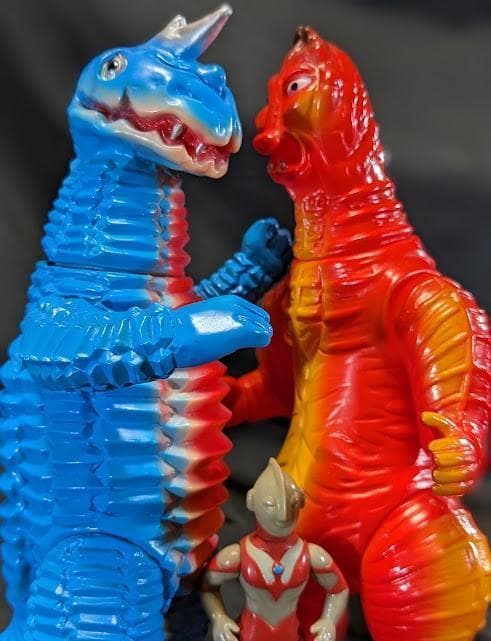 アボラス＆バニラ（ブルマァク復刻）ソフビフィギュア２体セット＋１