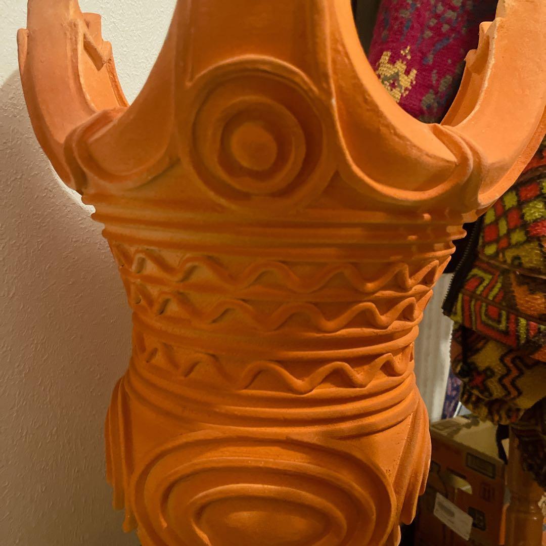 【迫力の造形】火焔型土器 レプリカ 縄文時代 縄文ポシェット インテリア風
