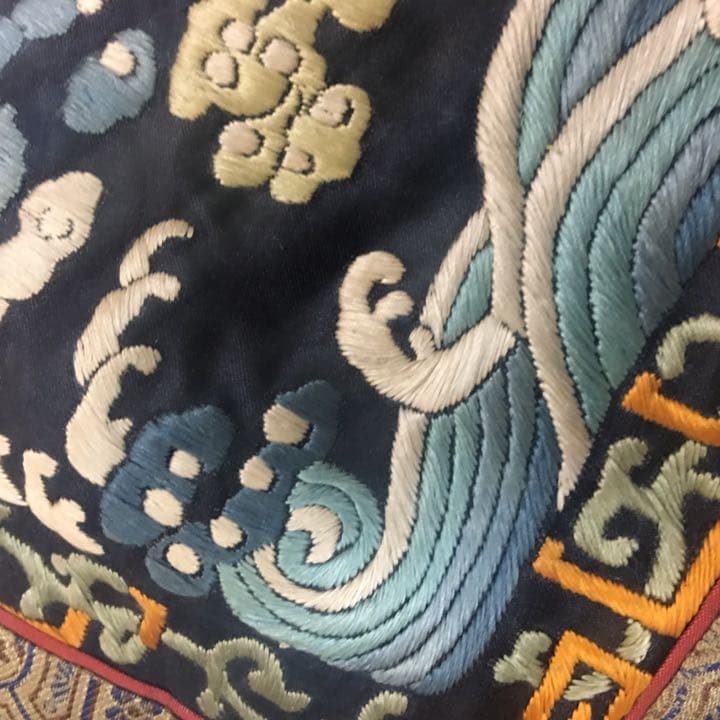 刺綉 中国美術 清時代 官服补子