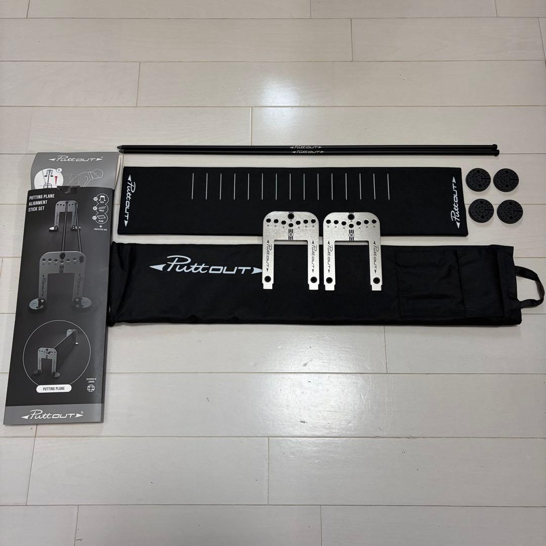 Puttout パッティングプレーン アライメントスティックセット