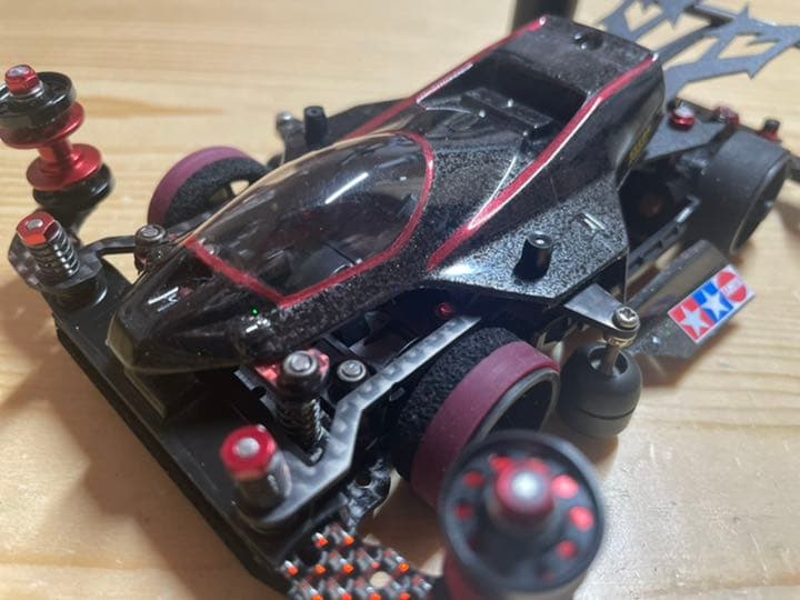 ミニ四駆完成品 MSフレキThunder shotフルカーボン