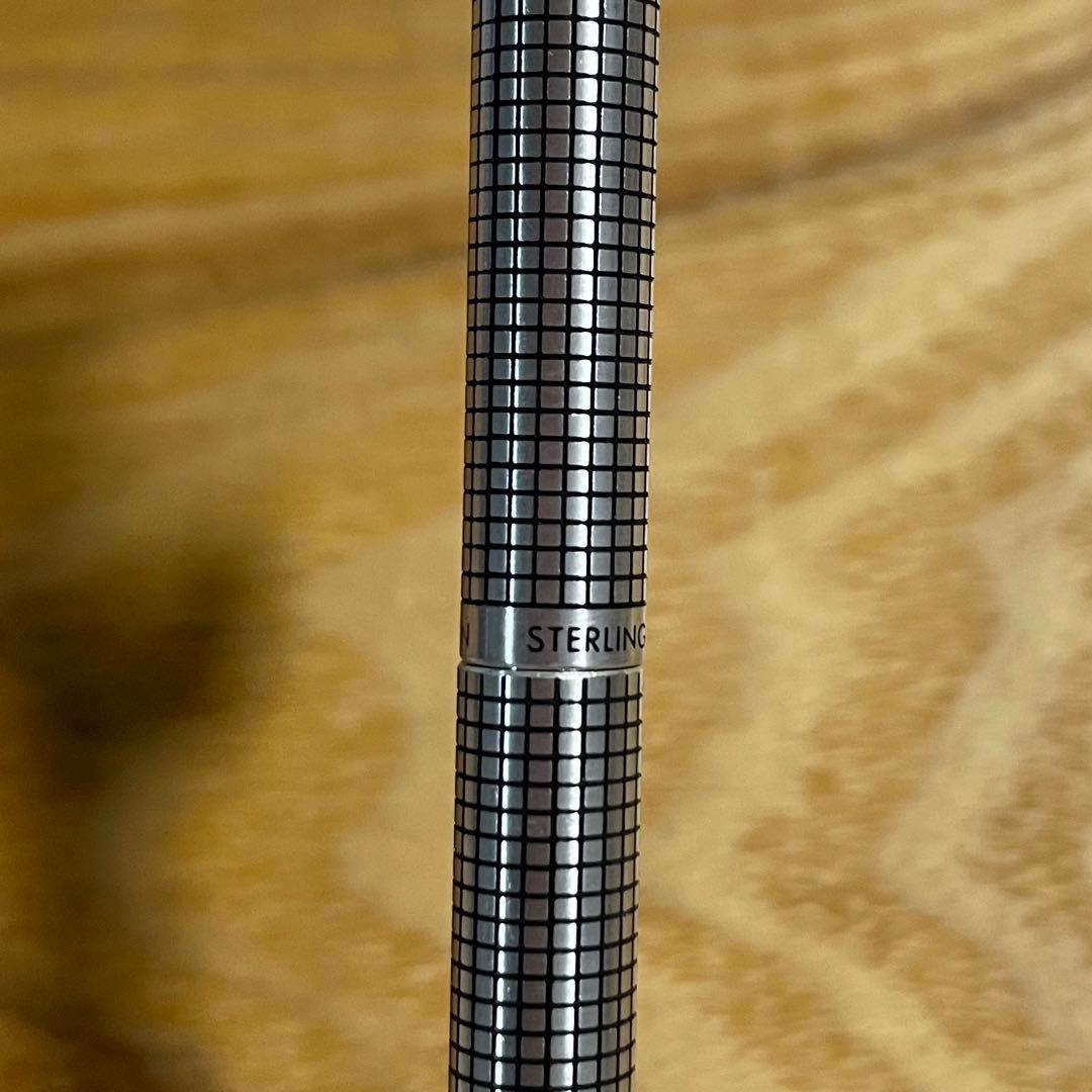 【ラスト1本】PILOTメカニカルペンシル グランディ スターリングシルバー格子