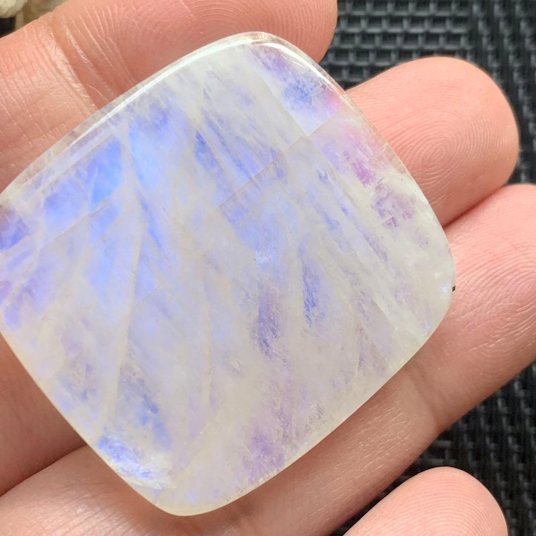 巨大ホワイトラブラドライト/レクタングル型/鉱物コレクション