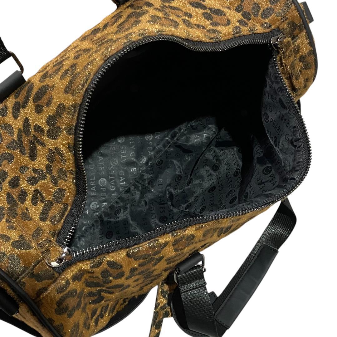 パーリーゲイツ ゴルフ ボストンバッグ ブラック ヒョウ柄 キーホルダー