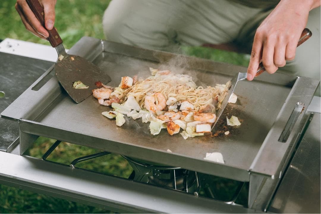 スノーピーク オタフクソースコラボ ステンレスお好み焼鉄板 GR-055-OTF