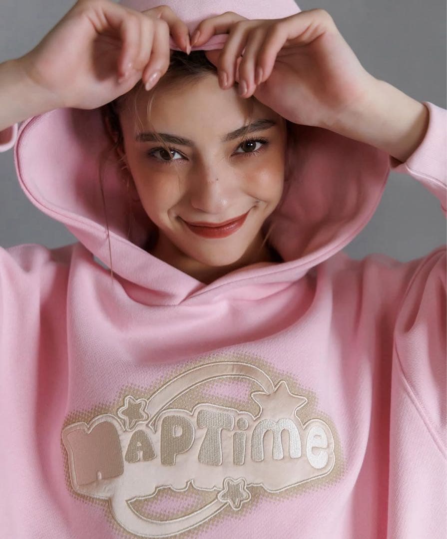 ナップタイム　naptime. Nissy 西島隆弘　スウェットパーカー　ピンク