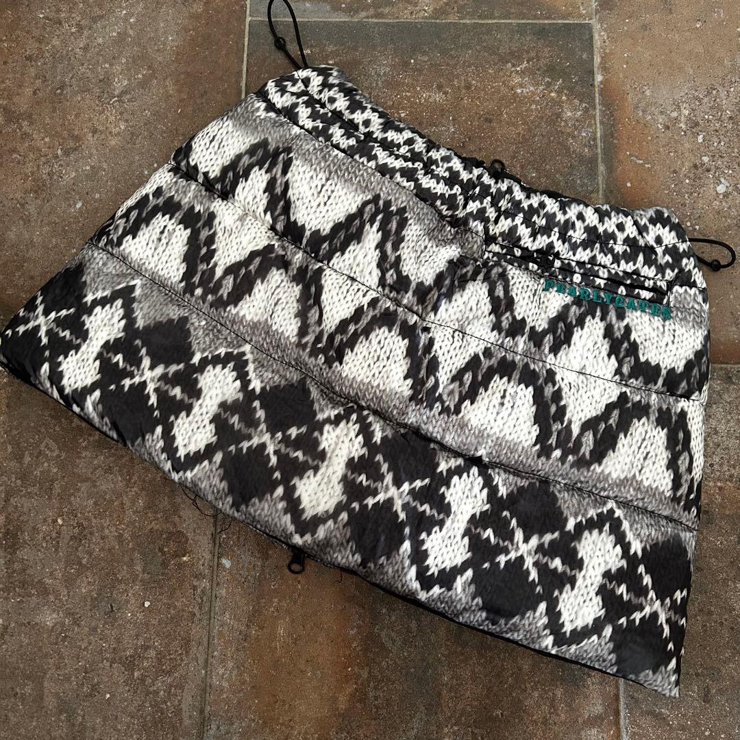 PEARLY GATES ゴルフ パイソン柄 ミニスカート 台形 ダウン