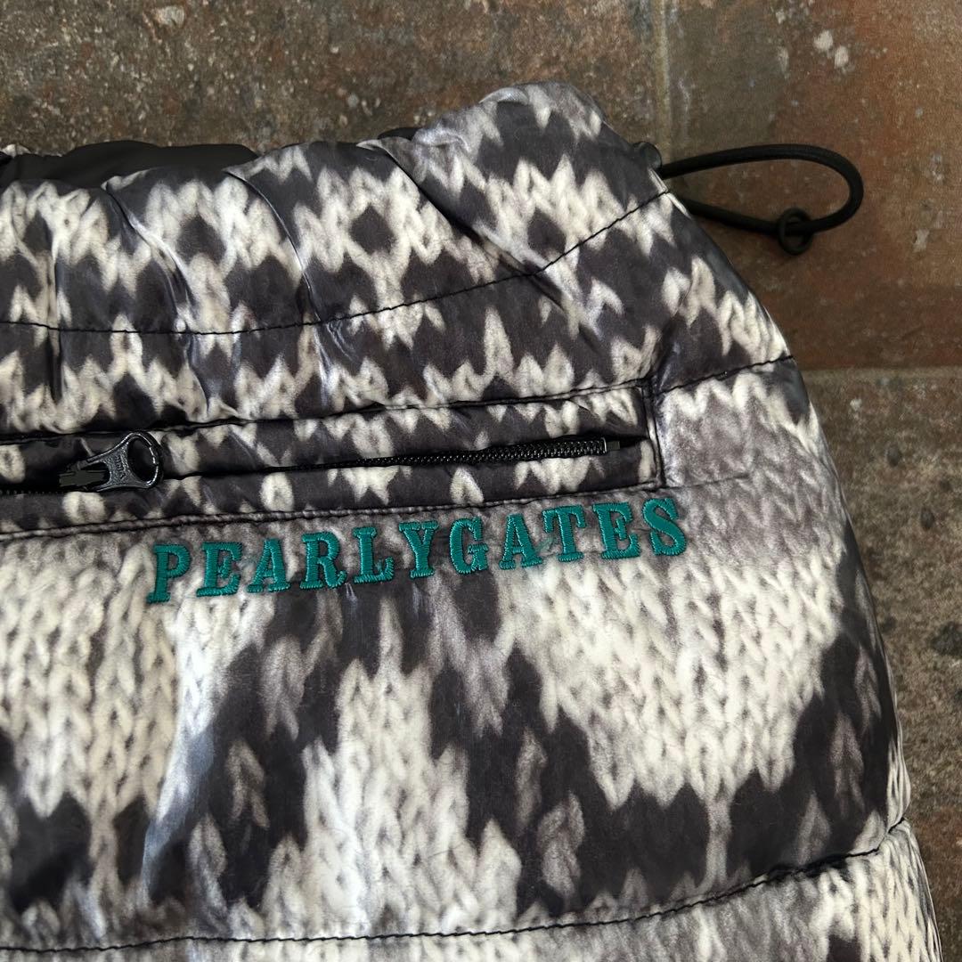 PEARLY GATES ゴルフ パイソン柄 ミニスカート 台形 ダウン