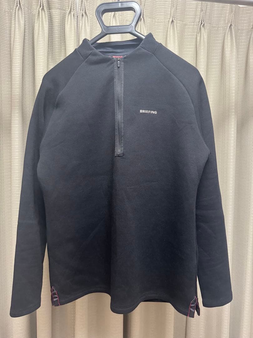 BRIEFING MENS ハーフジップ　ブラック　M