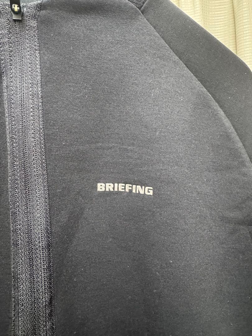 BRIEFING MENS ハーフジップ　ブラック　M