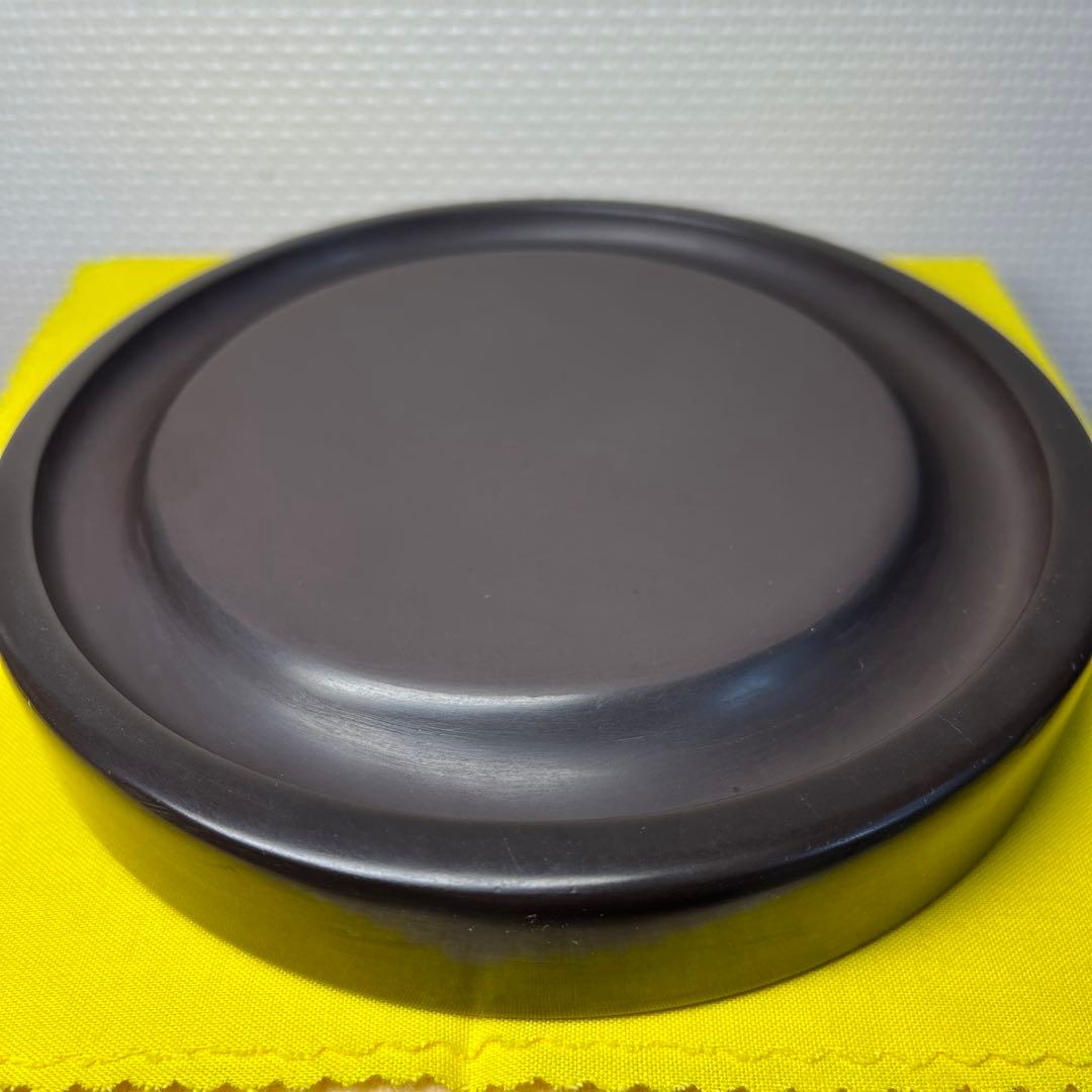 ⭕️赤間硯　桐共箱入　新品美品　満月研　眞丁寧品　くすのき製硯　下井百合昭　昭竜山