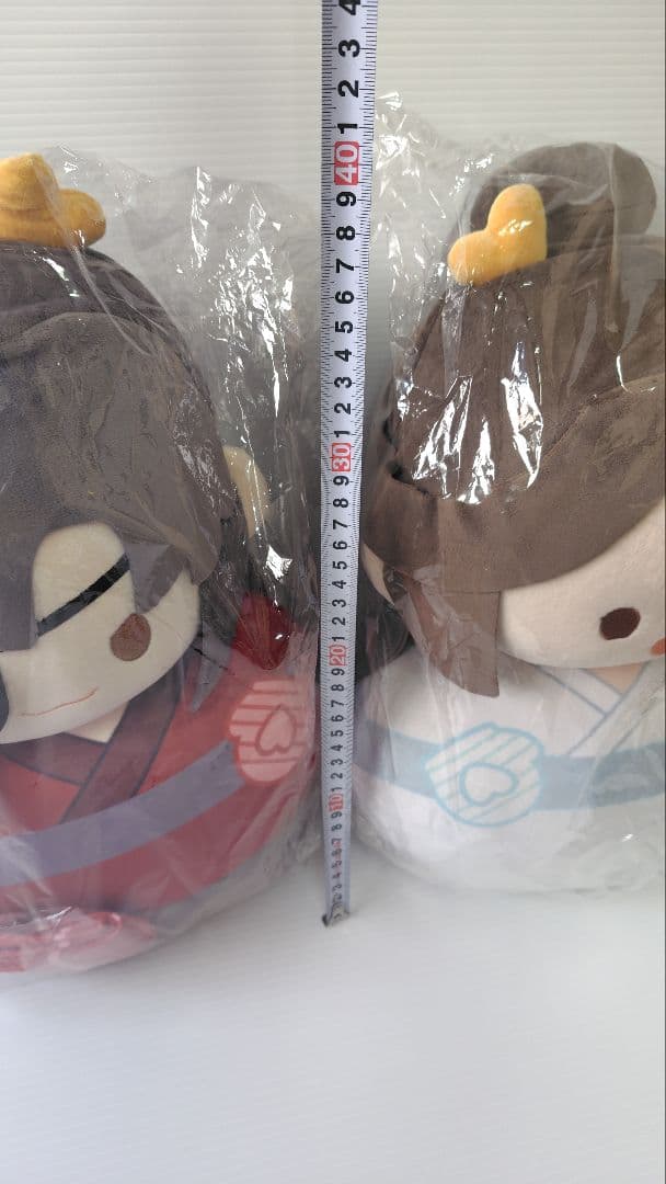 天官賜福（てんかんしふく）龍賀新禧シリーズ 40cmだるまぬいぐるみ　2体セット