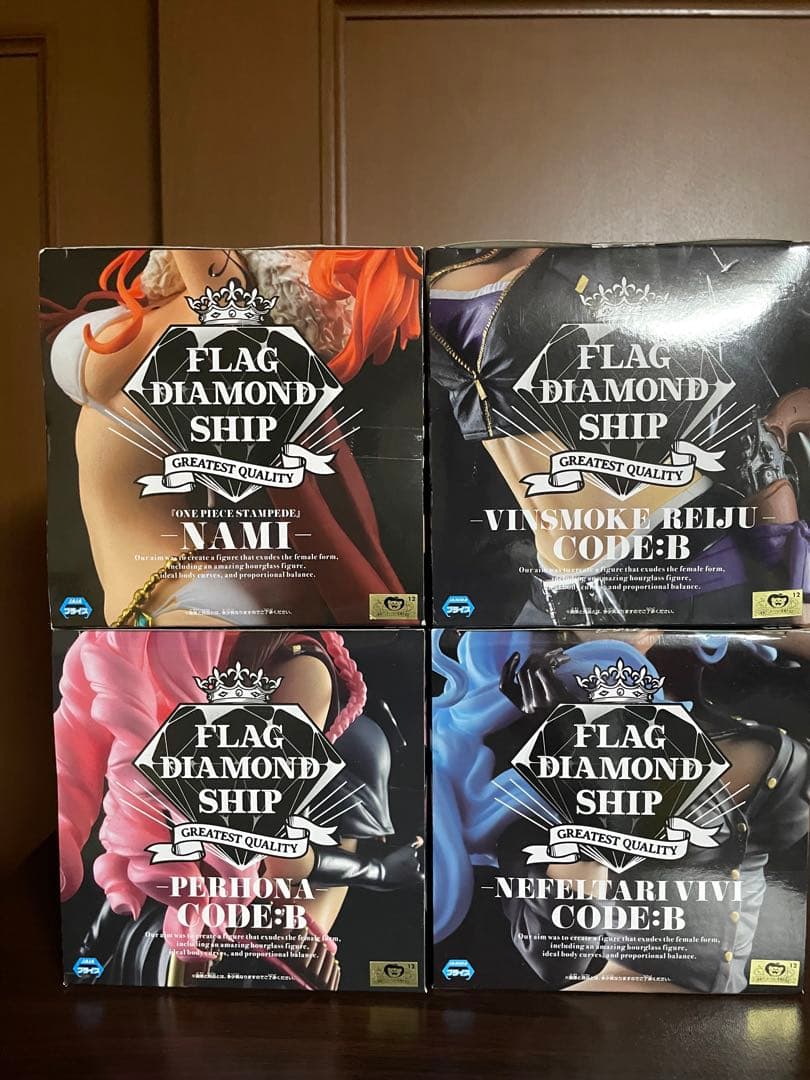 FLAG DIAMOND SHIP ナミ／レイジュ／ペローナ／ビビ セット