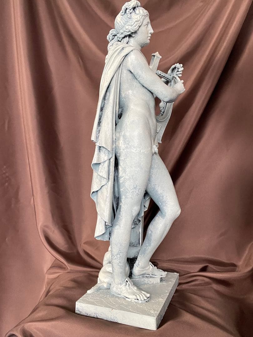 アポロン-光（太陽） 60cm, 音楽 詩の古代ギリシャ神像 彫刻 彫像