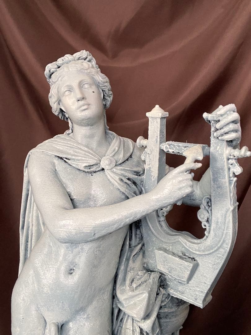 アポロン-光（太陽） 60cm, 音楽 詩の古代ギリシャ神像 彫刻 彫像