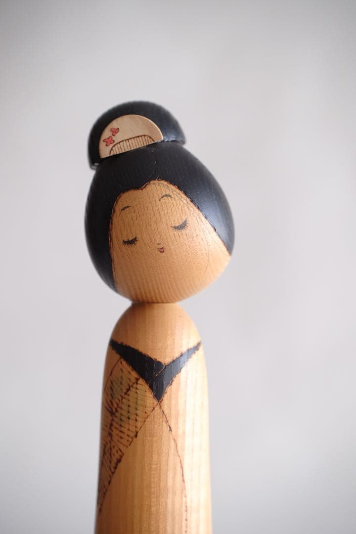 創作こけし　関口三作　粋　36.5cm　KokeshiDoll