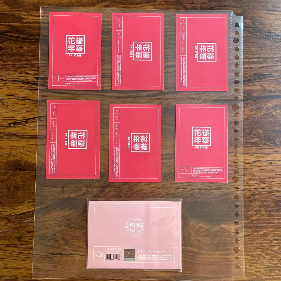 BTS 防弾少年団 ミニフォト テヒョン V 花様年華 ONSTAGE オンステ