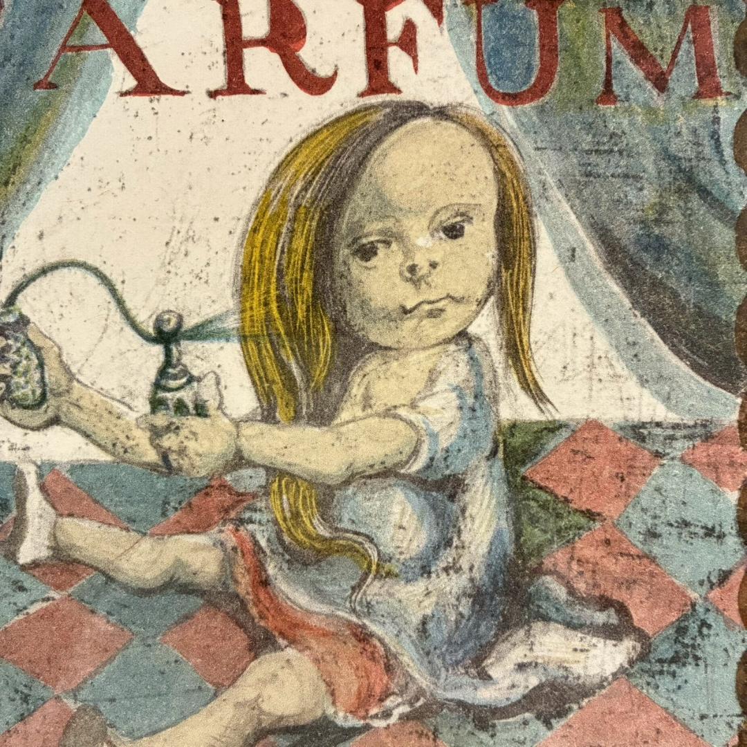 美品 藤田嗣治「香水」（挿画詩集「四十雀」より）リトグラフ レオナール藤田